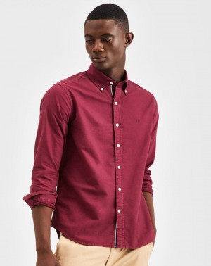 Camasa Ben Sherman Beatnik Oxford Garment Dye Visinii | 964-SHKOFN