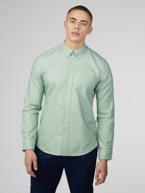 Camasa Ben Sherman Signature Oxford Verzi | 487-NRHDKY