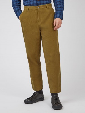 Pantaloni Ben Sherman Tapered Corduroy Maro | 956-ABJHLG