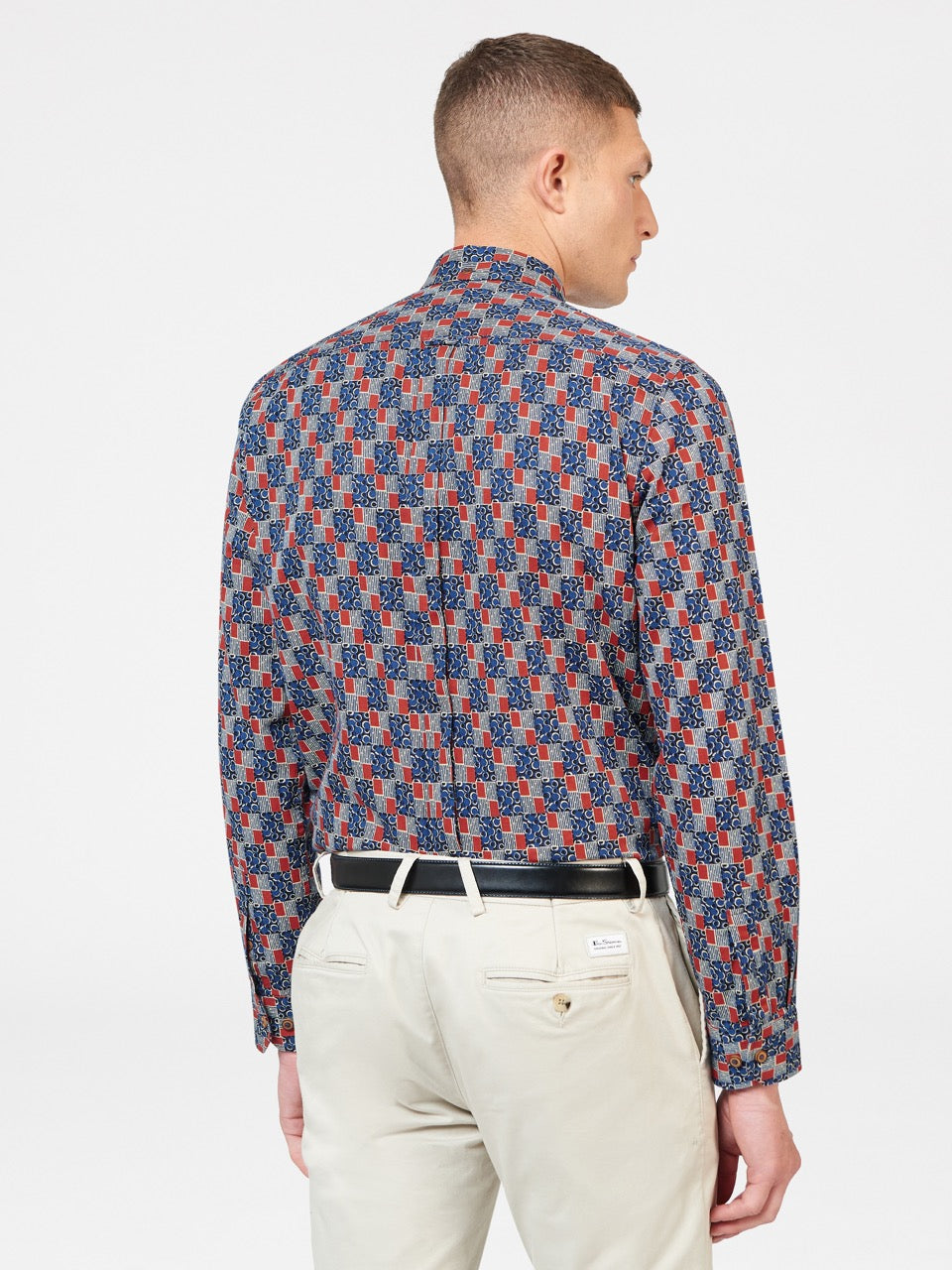 Camasa Ben Sherman 1950s Checkerboard Indigo | 974-HIFNPO