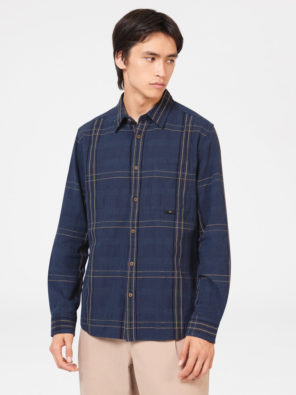 Camasa Ben Sherman B by Ben Sherman Indigo Check Indigo | 435-ROGBVA