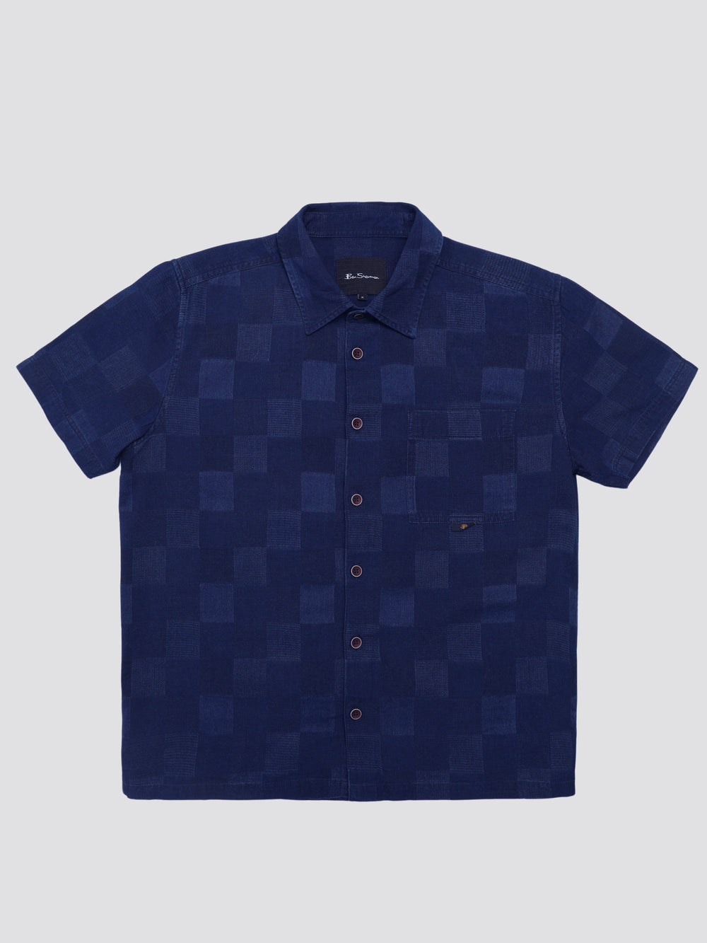 Camasa Ben Sherman B by Ben Sherman Indigo Check Bleumarin | 945-QBWKXD