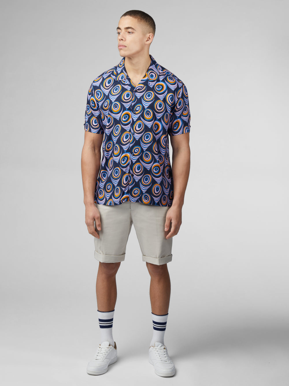 Camasa Ben Sherman B by Ben Sherman Psychedelic Print Violet | 541-XFBJDH