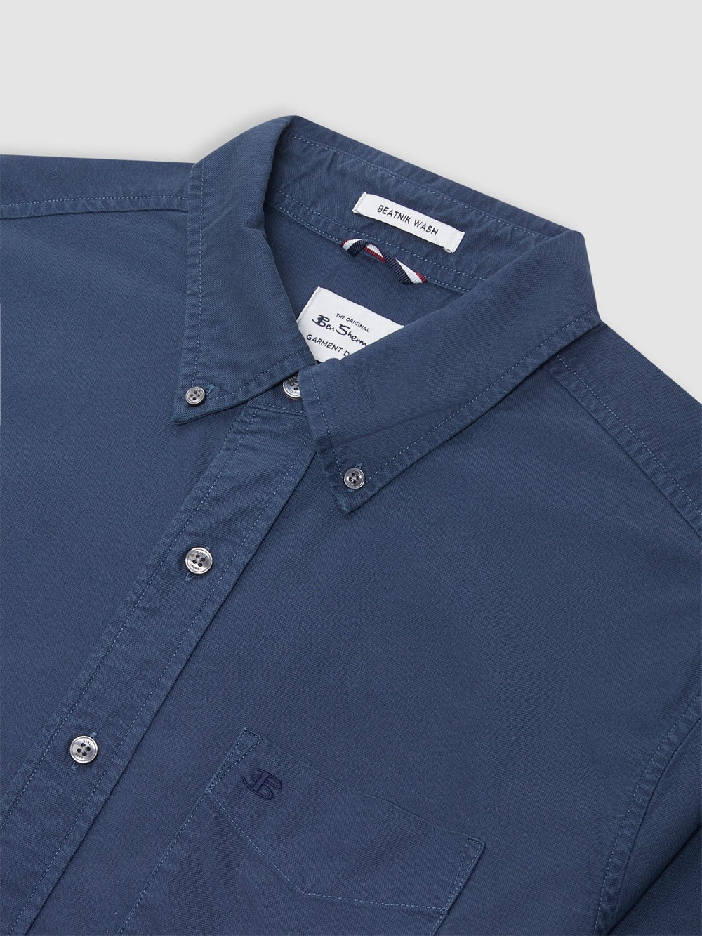 Camasa Ben Sherman Beatnik Oxford Garment Dye Indigo | 084-DFAKXQ