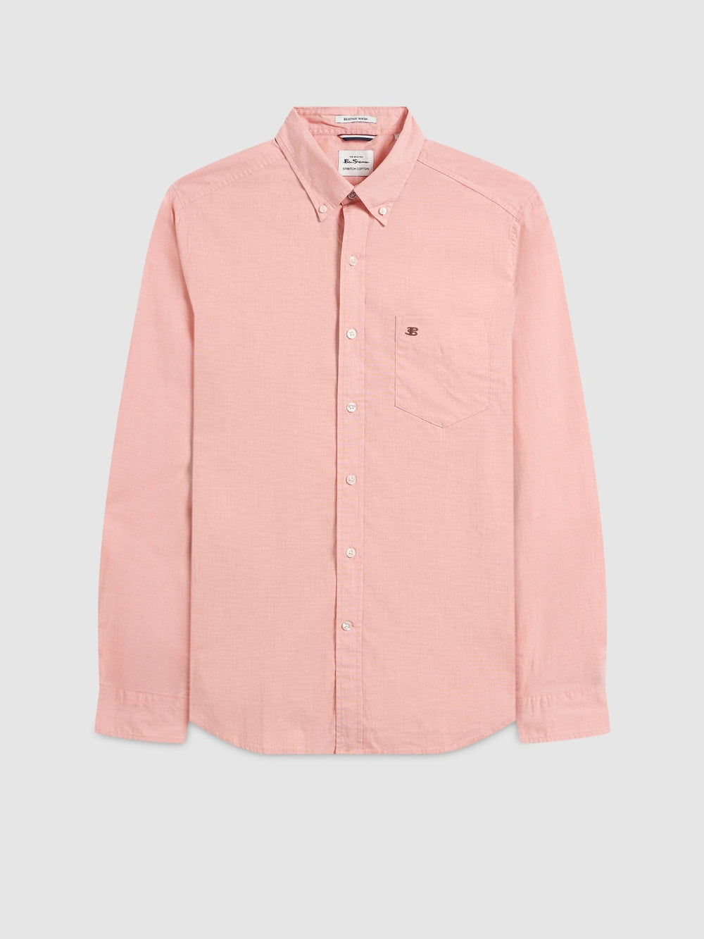 Camasa Ben Sherman Beatnik Wash Long-Sleeve Portocalii | 259-SGZHYX