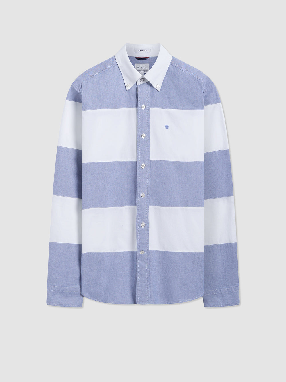 Camasa Ben Sherman Brighton Oxford Organic Garment Dye Rugby Bleumarin | 367-OIYAXC