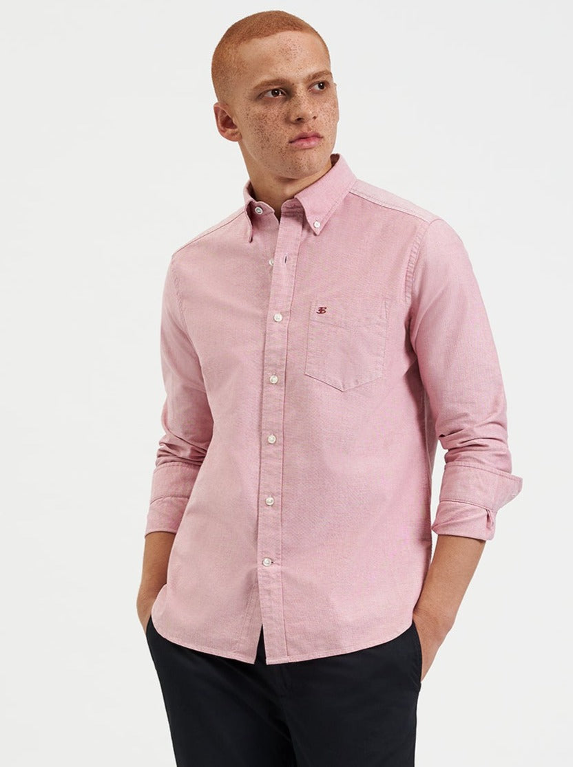 Camasa Ben Sherman Brighton Oxford Organic Rosii Deschis | 763-DXYLTJ