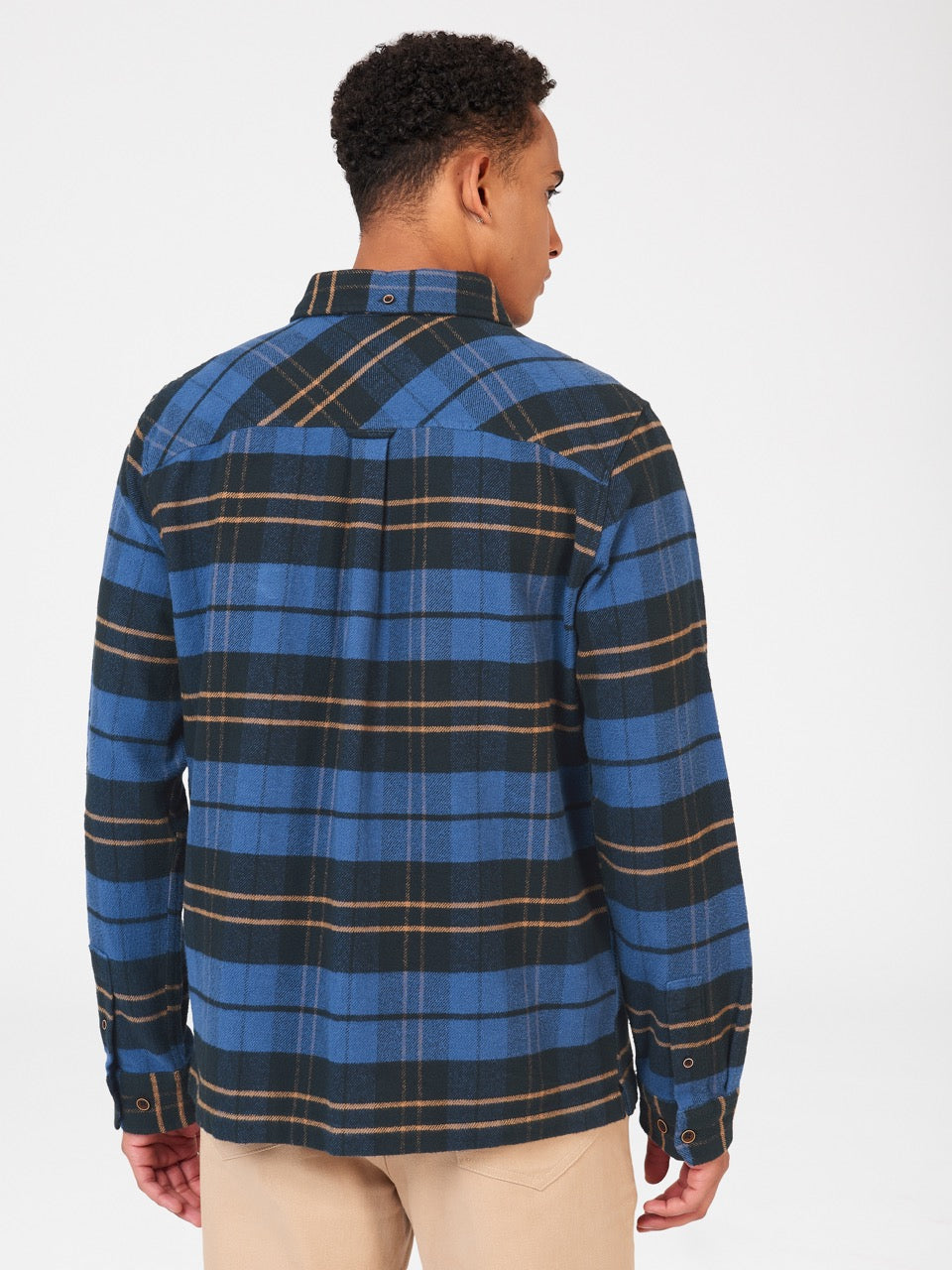 Camasa Ben Sherman Brushed Ivy Check Albastri | 601-TKFSBD