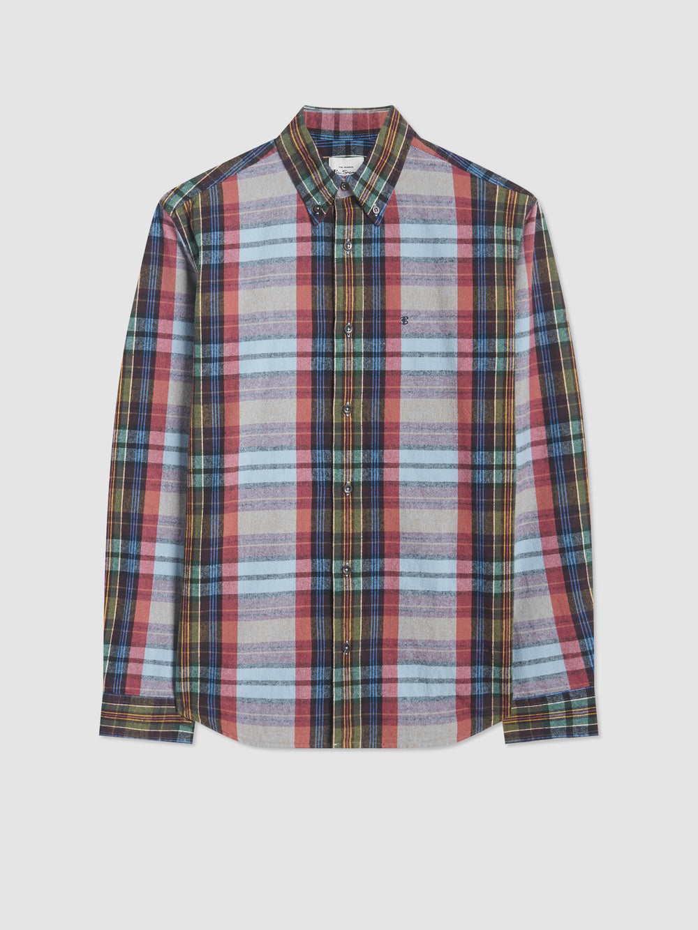 Camasa Ben Sherman Brushed Multicolour Check Oxford Albastri | 897-PLFWEC