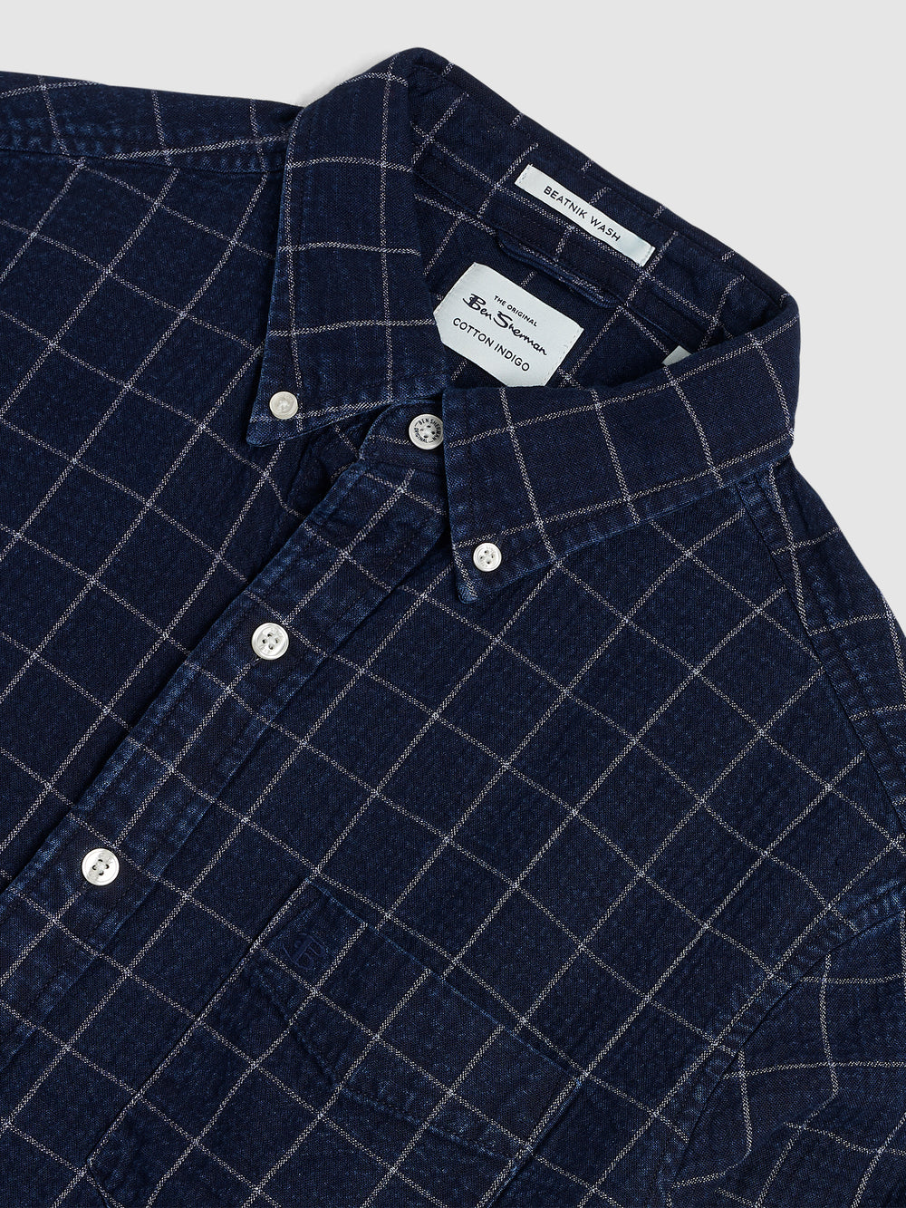 Camasa Ben Sherman Dalston Blues Beatnik Indigo | 946-CNGFWD