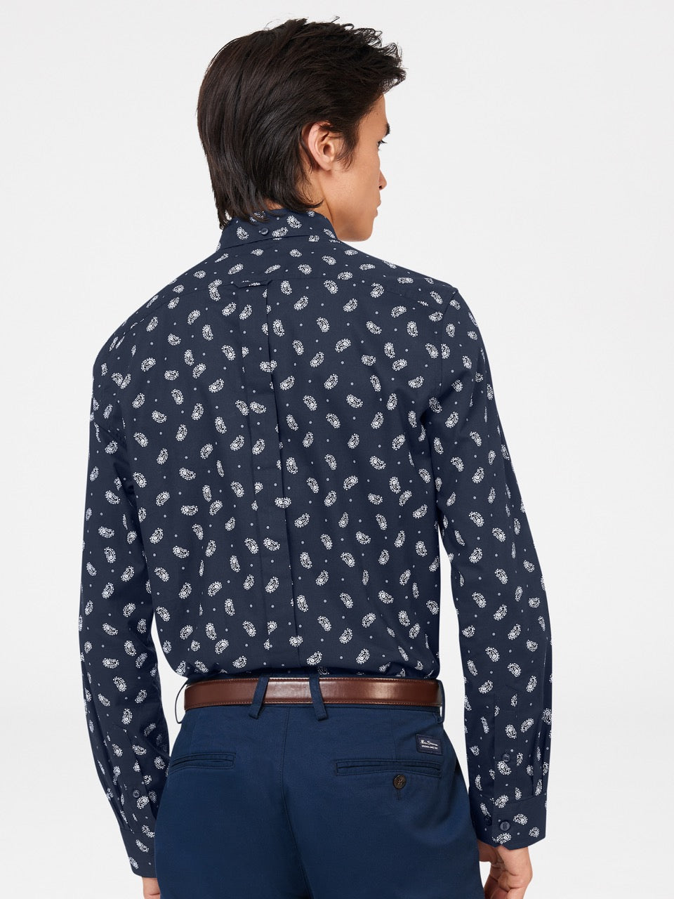 Camasa Ben Sherman Micro Paisley Bleumarin | 569-RTNBFL