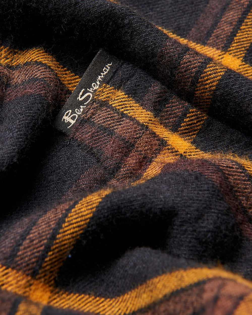 Camasa Ben Sherman Oversized Brushed Check Negrii | 918-OQRFCX