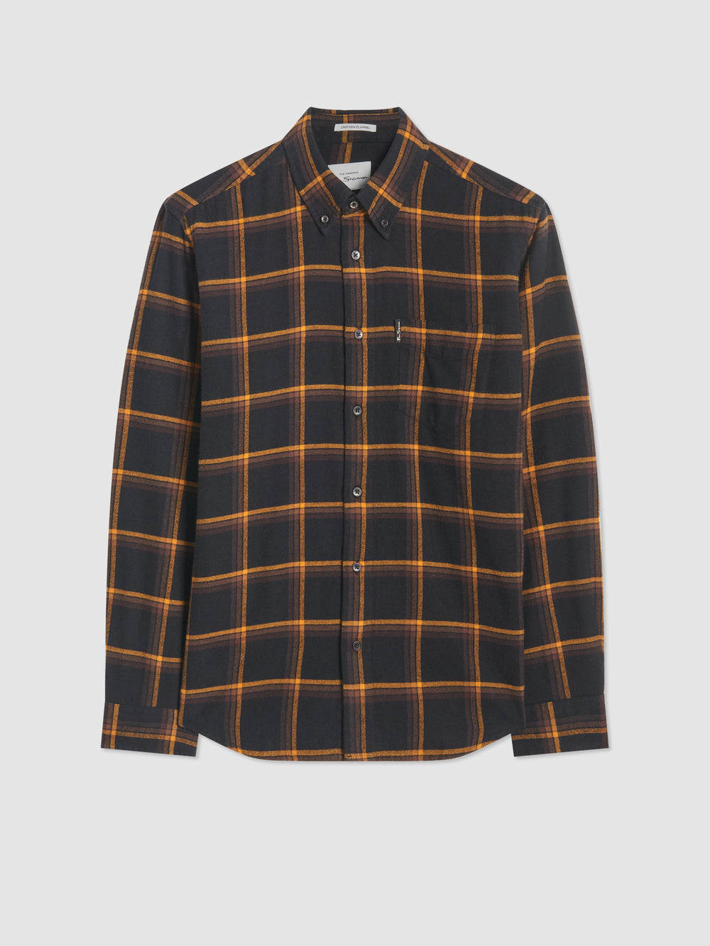 Camasa Ben Sherman Oversized Brushed Check Negrii | 918-OQRFCX