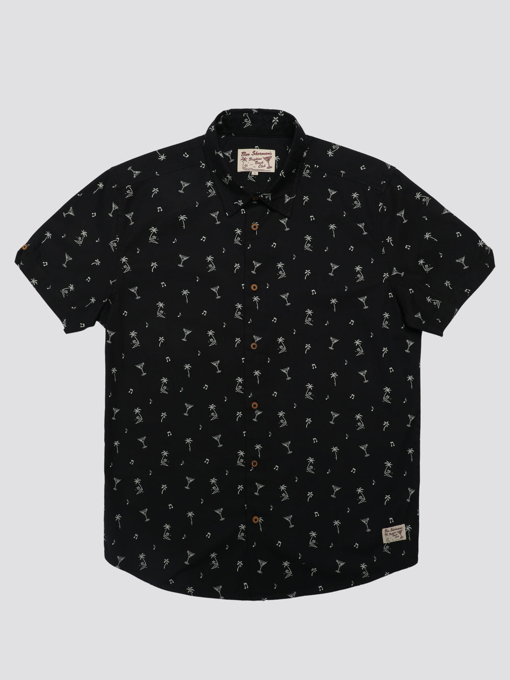 Camasa Ben Sherman Scattered Negrii | 728-BFHRJZ