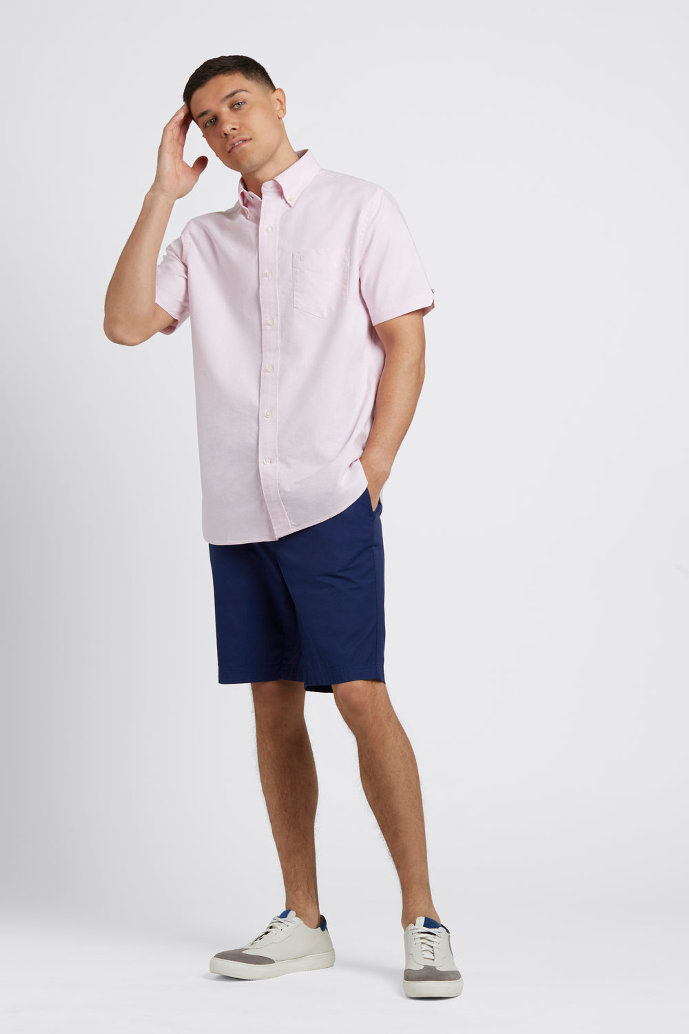 Camasa Ben Sherman Short Sleeve Brighton Oxford Organic Roz | 205-WYJRXL