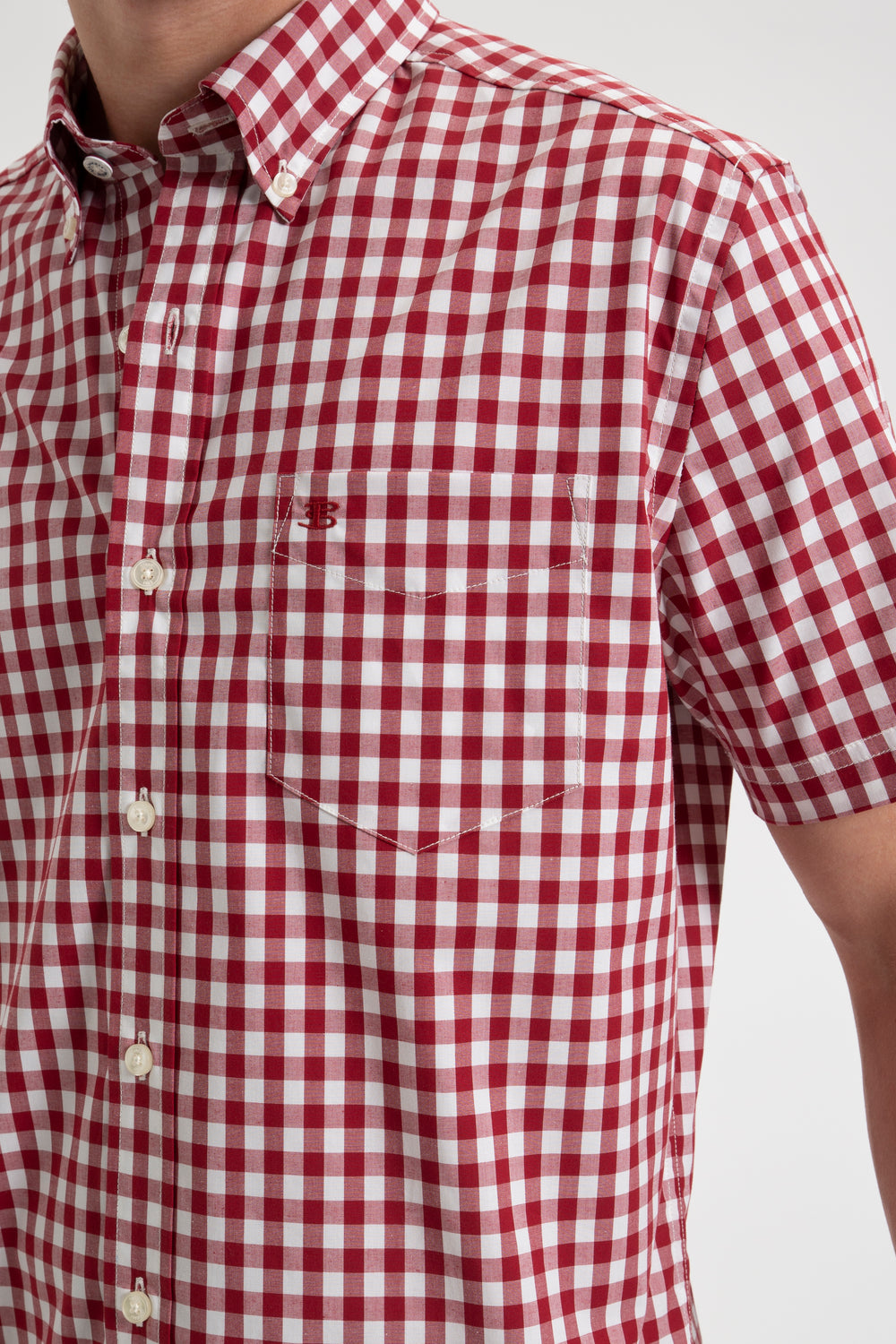 Camasa Ben Sherman Short Sleeve House Poplin Gingham Visinii | 781-GJESMP