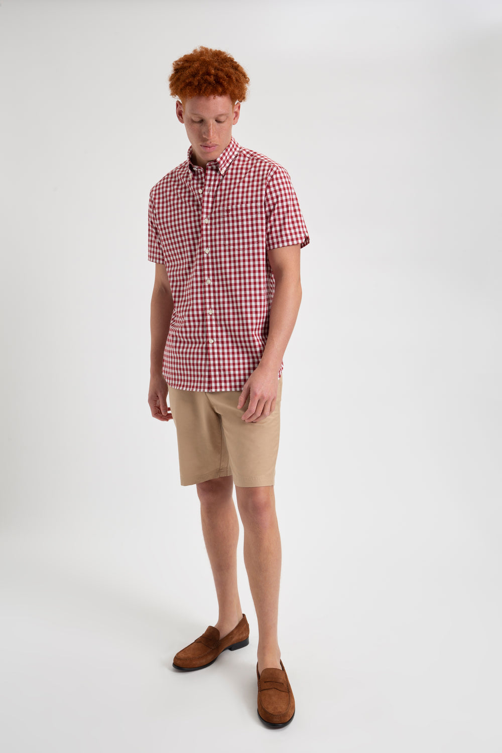 Camasa Ben Sherman Short Sleeve House Poplin Gingham Visinii | 781-GJESMP