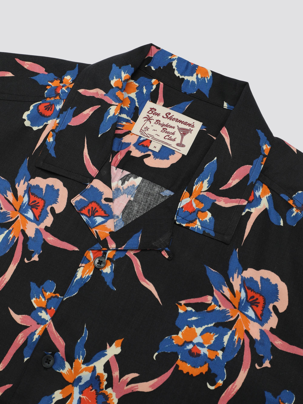 Camasa Ben Sherman Signature Botanical Print Negrii | 126-DQPHFO