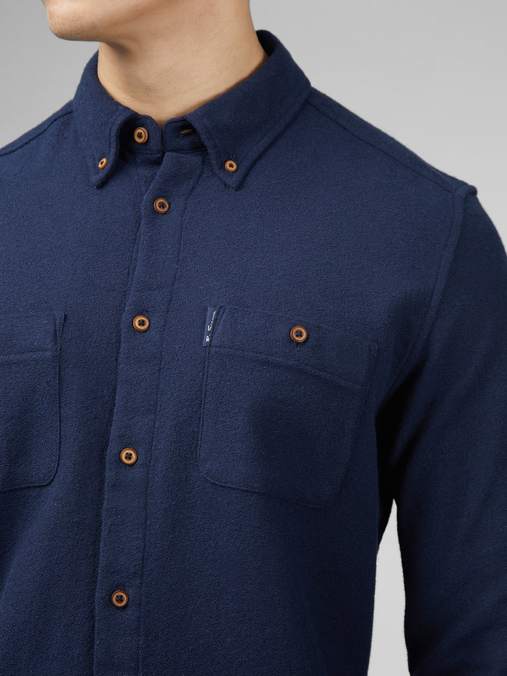 Camasa Ben Sherman Signature Boucle Bleumarin | 473-BPYJCA