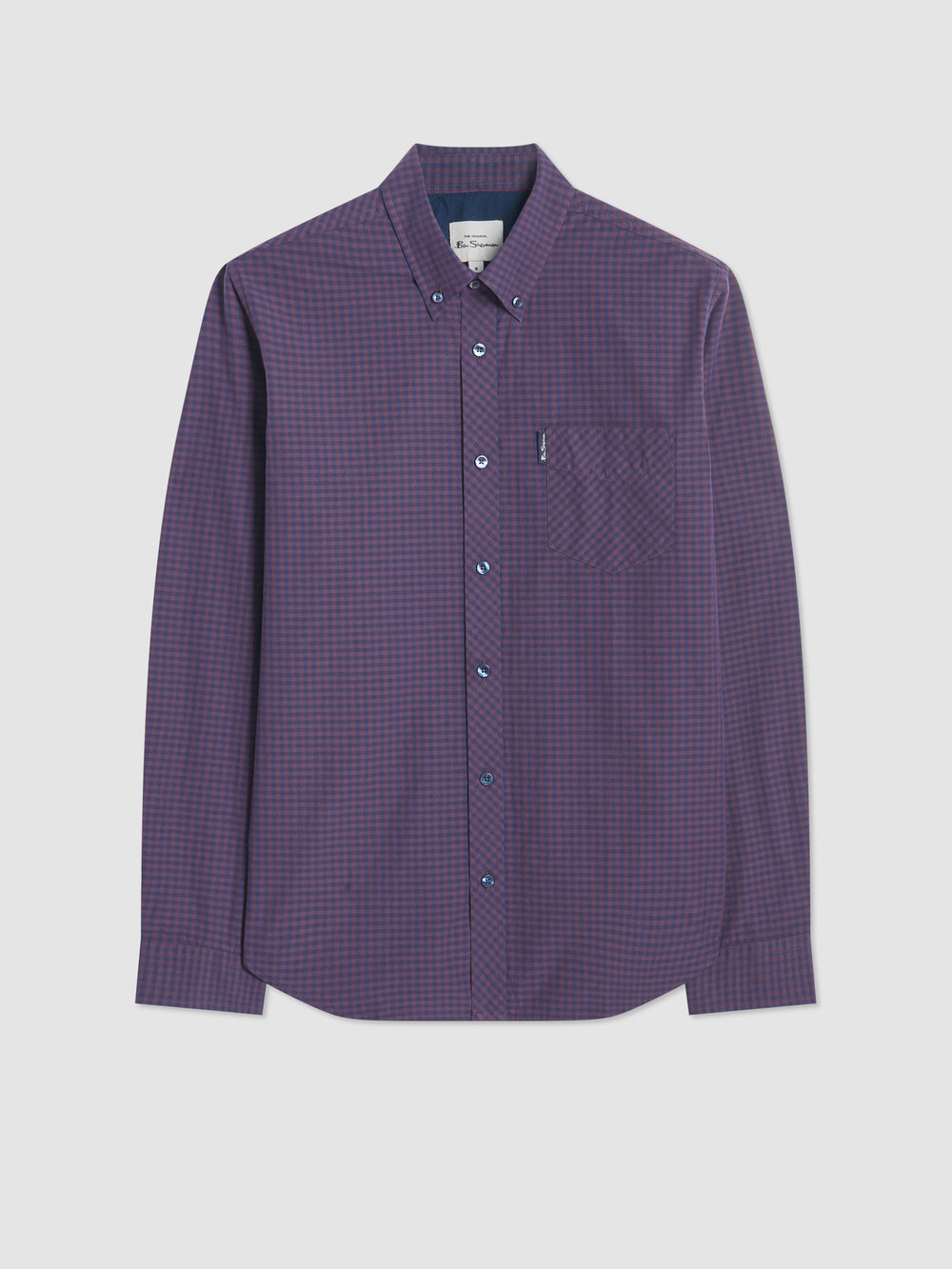 Camasa Ben Sherman Signature Gingham Long-Sleeve Violet | 358-OTESBR