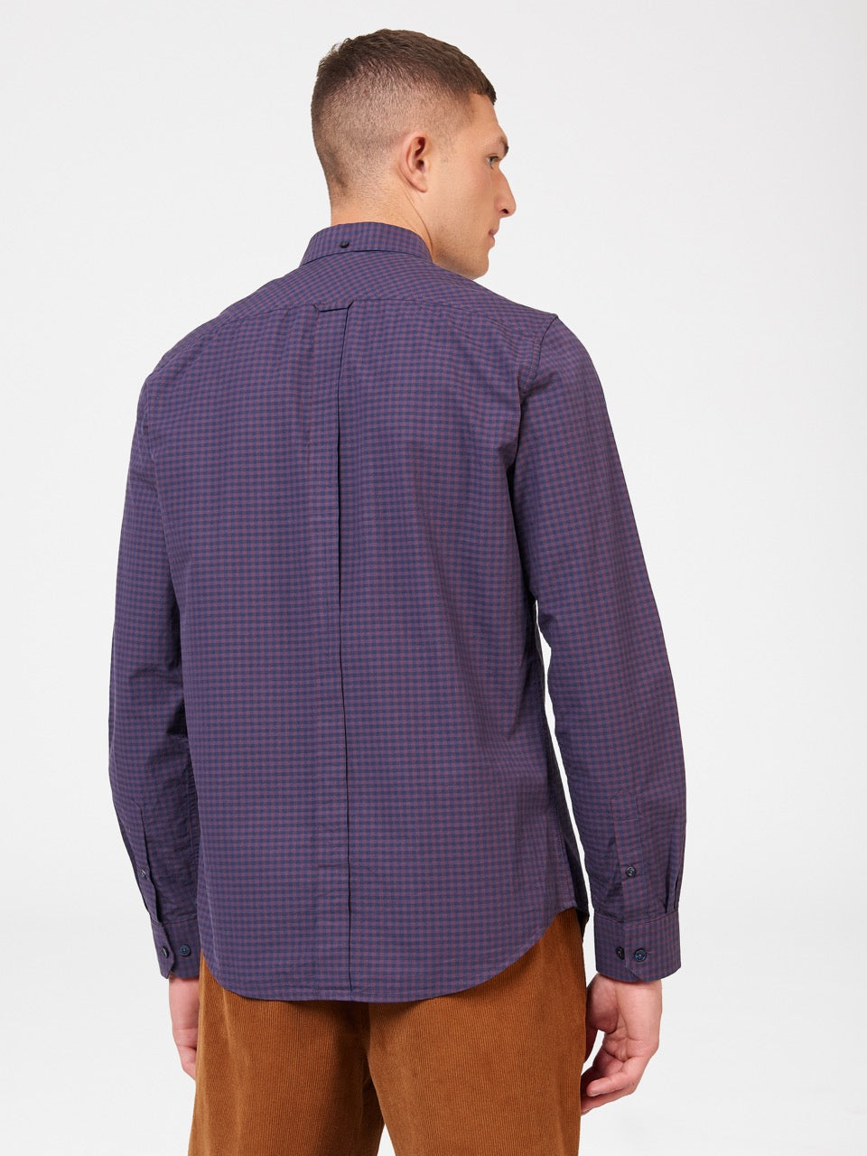 Camasa Ben Sherman Signature Gingham Long-Sleeve Violet | 358-OTESBR