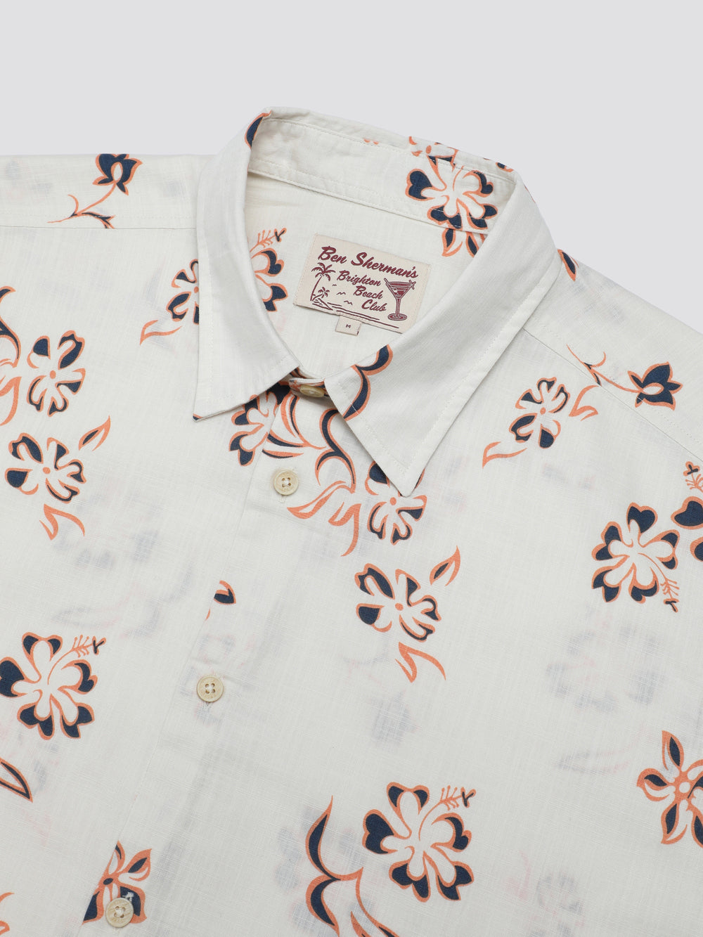 Camasa Ben Sherman Signature Linear Floral Albi | 106-YKMWNU