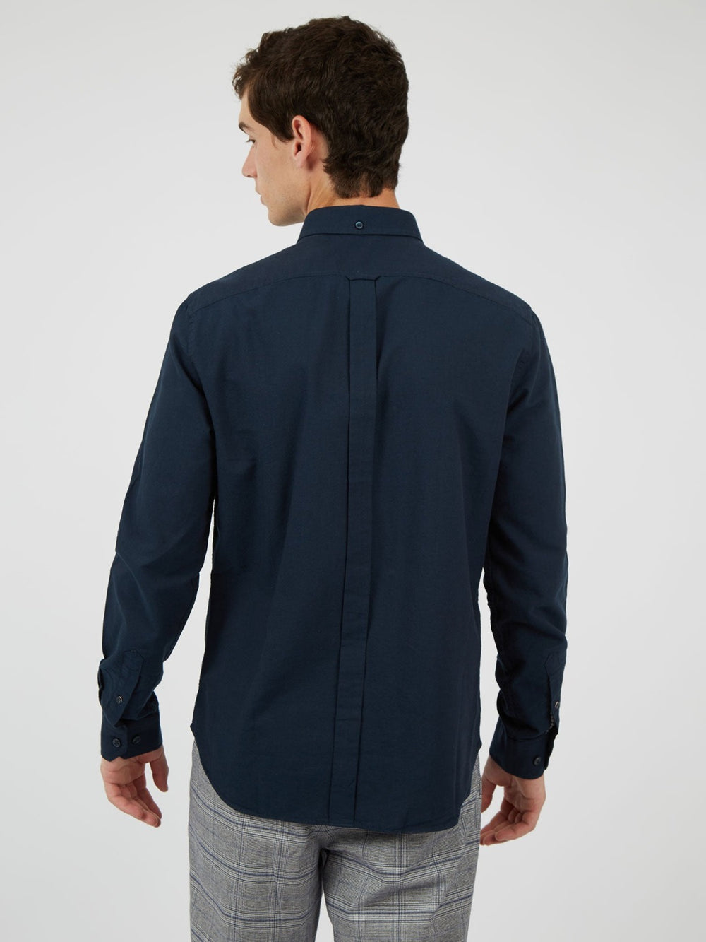 Camasa Ben Sherman Signature Organic Oxford Bleumarin | 480-ETNGDQ