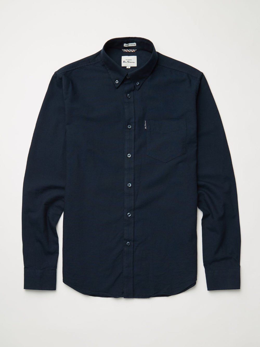 Camasa Ben Sherman Signature Organic Oxford Bleumarin | 480-ETNGDQ