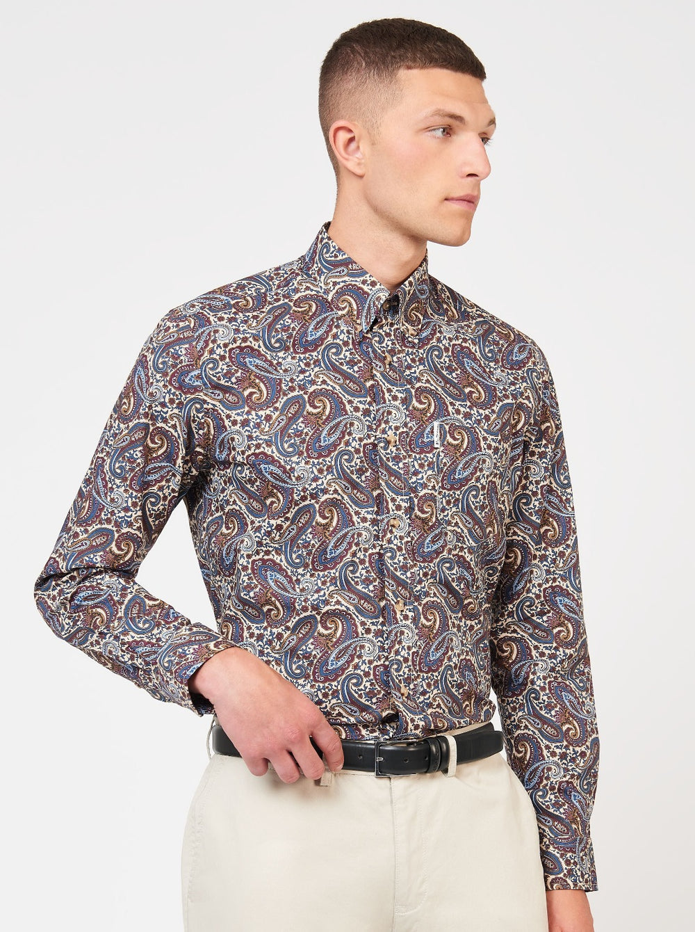 Camasa Ben Sherman Signature Paisley Colorati | 429-YEURSK