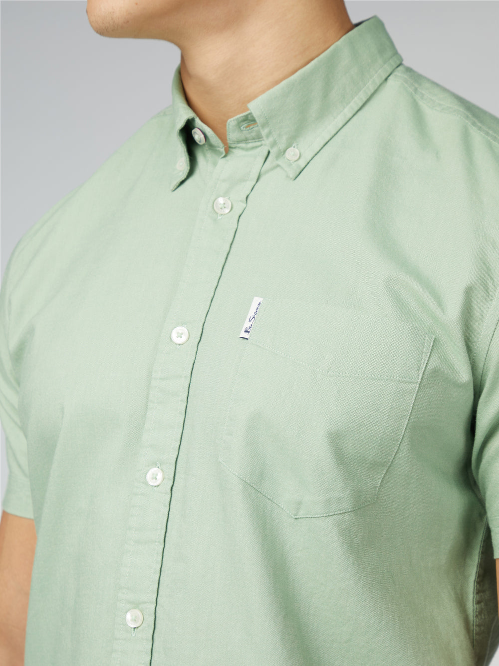 Camasa Ben Sherman Signature Short Sleeve Oxford Verzi | 602-FMICQR