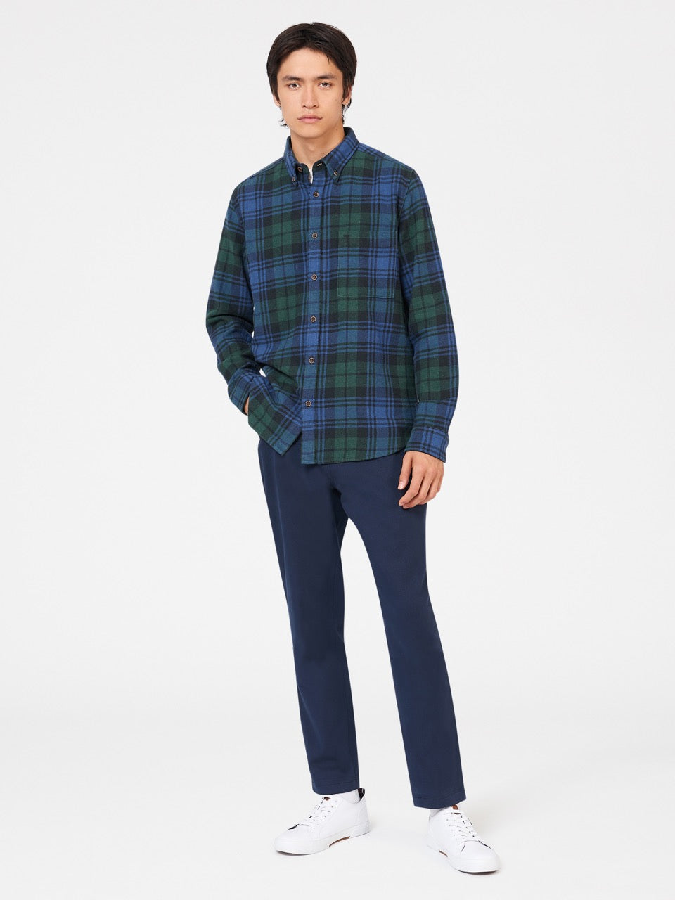 Camasa Ben Sherman Signature Tartan Check Verzi | 594-BZJTCL