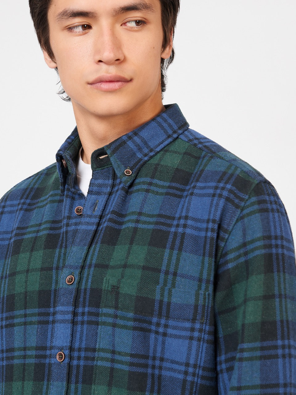 Camasa Ben Sherman Signature Tartan Check Verzi | 594-BZJTCL