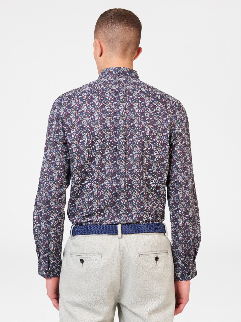 Camasa Ben Sherman Winter Floral Violet | 780-GFHIXL