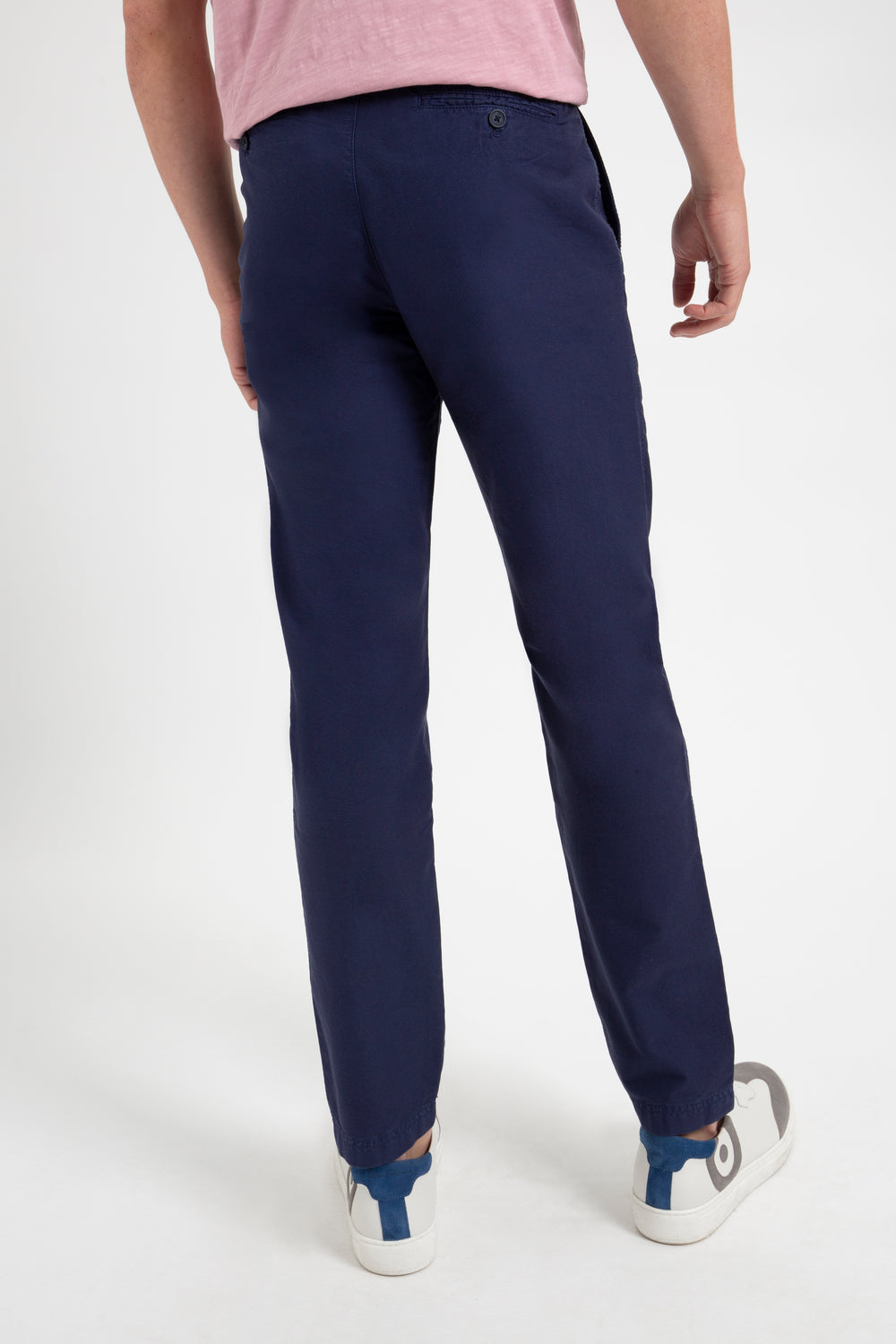 Pantaloni Ben Sherman Beatnik Oxford Slim Taper Garment Dye Chino Bleumarin | 421-ISEQPG