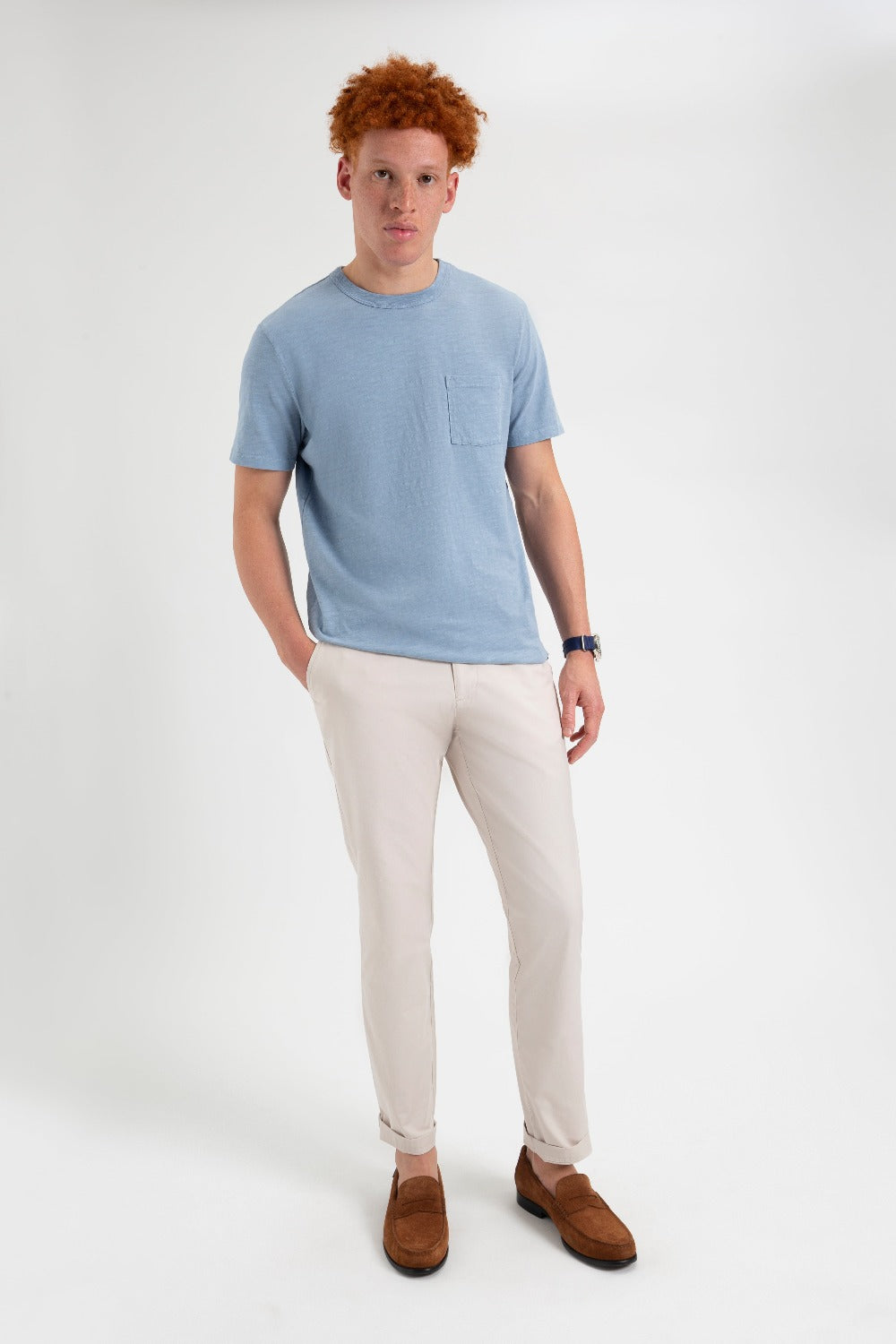 Pantaloni Ben Sherman Everyday Slim Fit Chino Albi | 306-YXRGTI