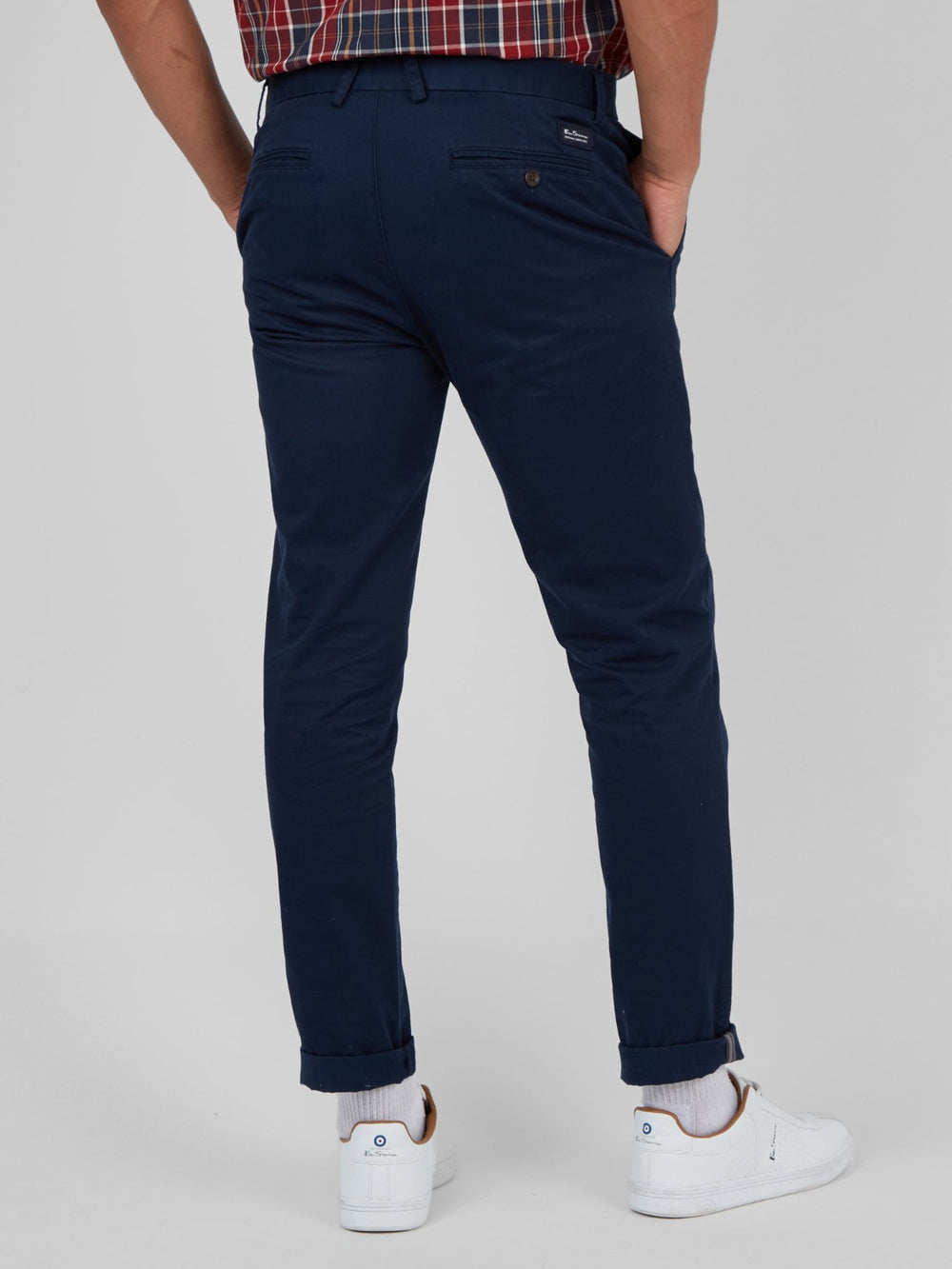 Pantaloni Ben Sherman Signature Skinny Stretch Chino Bleumarin | 184-IGACER