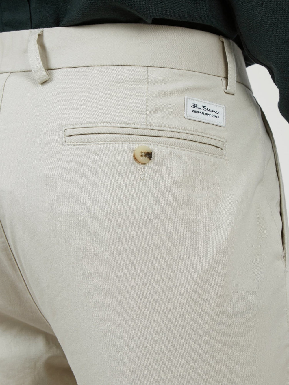 Pantaloni Ben Sherman Signature Skinny Stretch Chino Albi | 642-CWJVHL