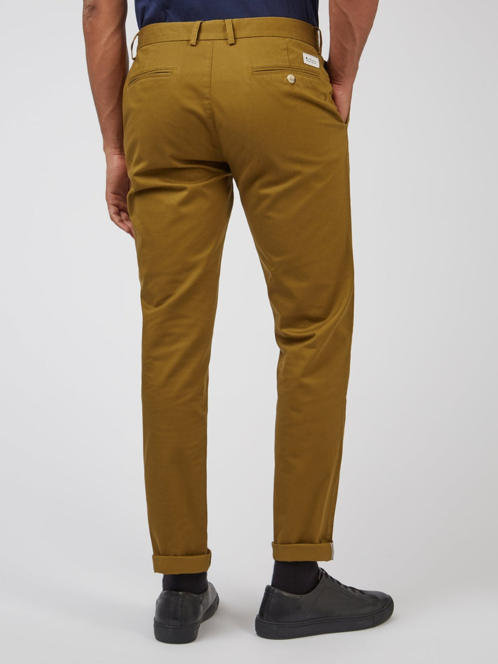 Pantaloni Ben Sherman Signature Slim Stretch Chino Maro | 127-OIZFEA