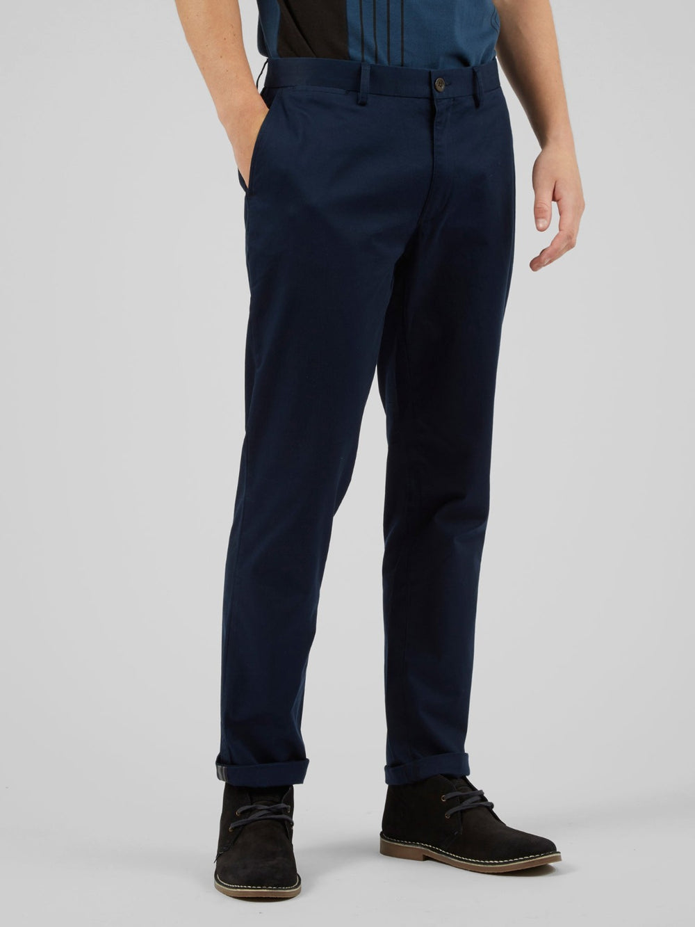 Pantaloni Ben Sherman Signature Slim Stretch Chino Bleumarin | 354-PNMGBW