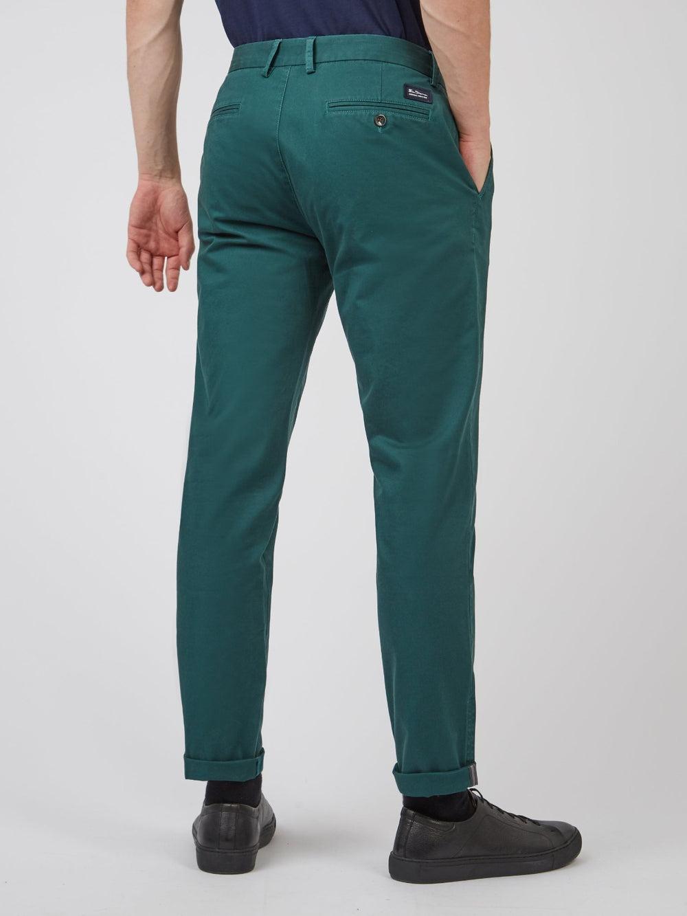 Pantaloni Ben Sherman Signature Slim Stretch Chino Verzi | 687-NEIXDW