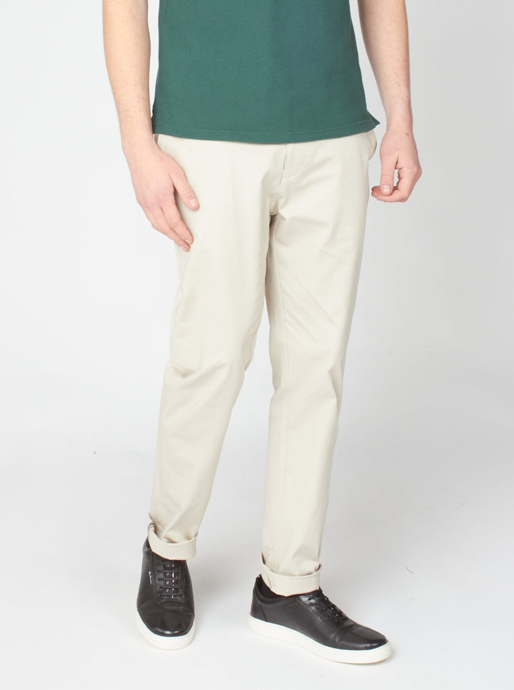 Pantaloni Ben Sherman Signature Slim Stretch Chino Albi | 419-UOXKHM