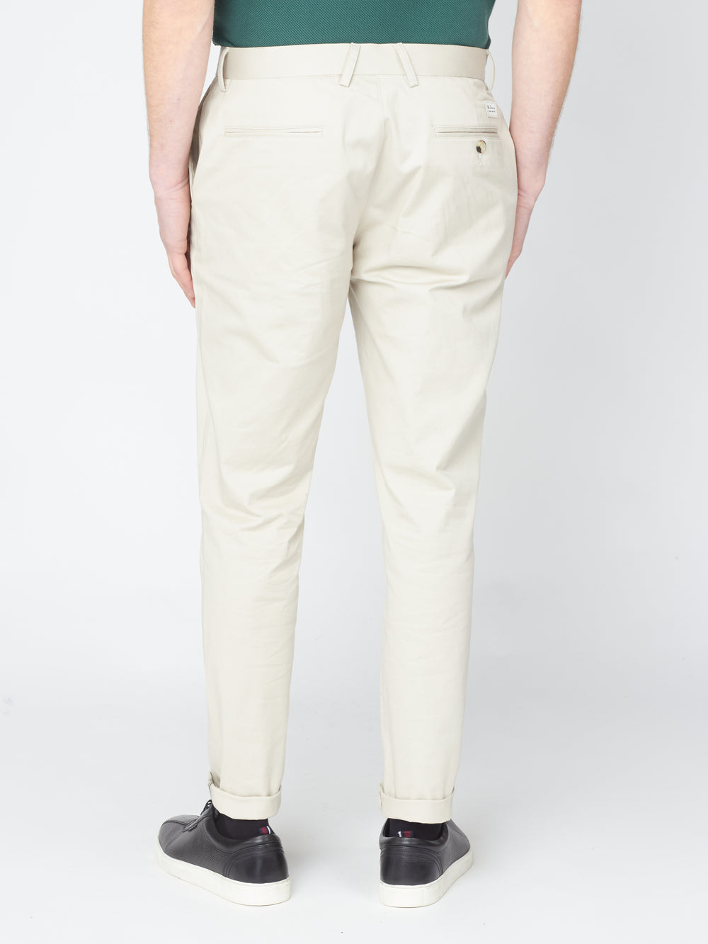 Pantaloni Ben Sherman Signature Slim Stretch Chino Albi | 419-UOXKHM