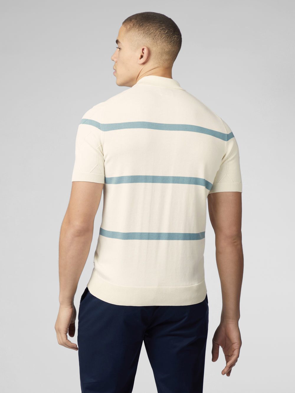 Tricotaje Ben Sherman Signature Argyle Stripe Polo Albi | 724-VZBUGE