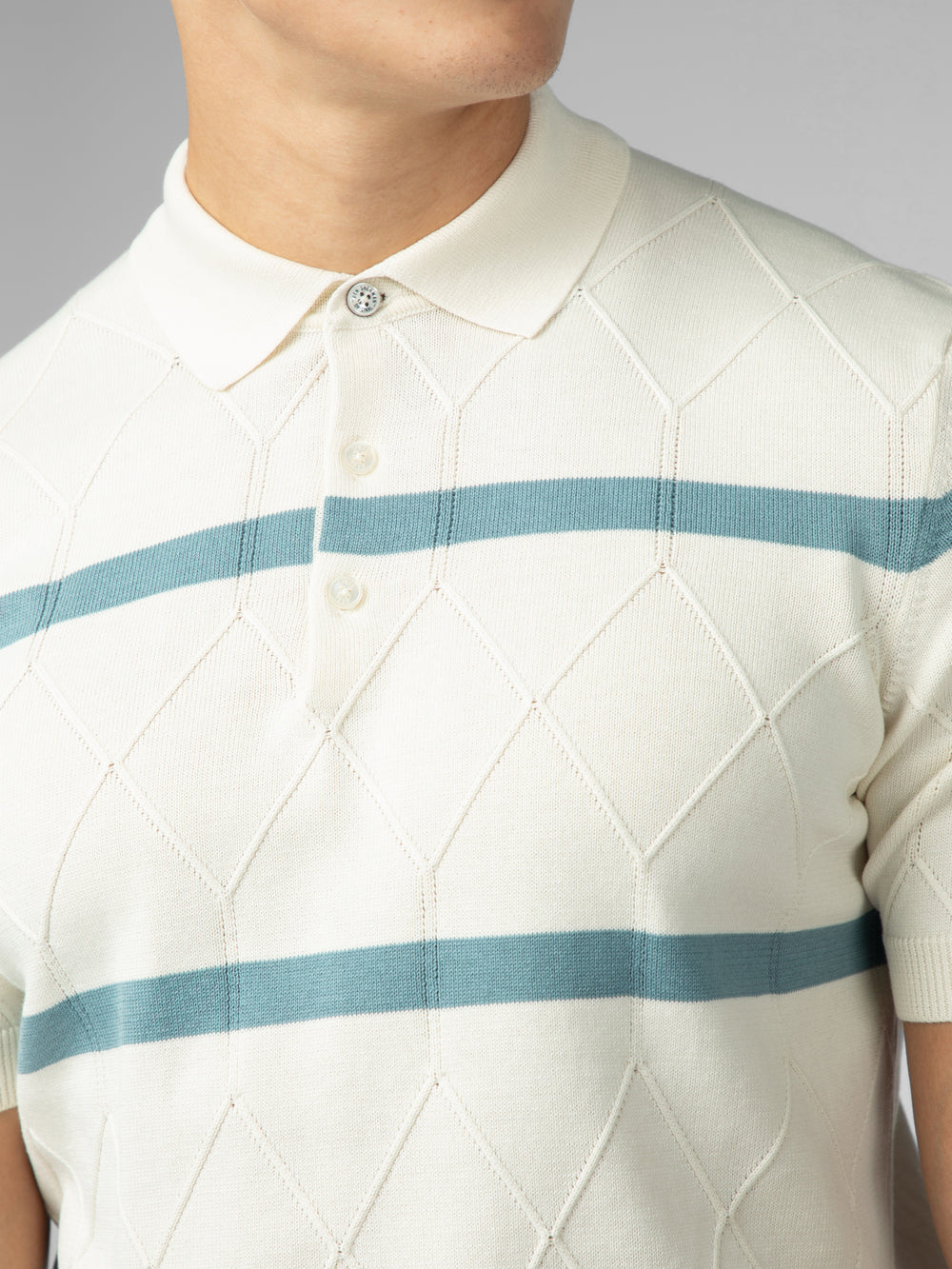 Tricotaje Ben Sherman Signature Argyle Stripe Polo Albi | 724-VZBUGE