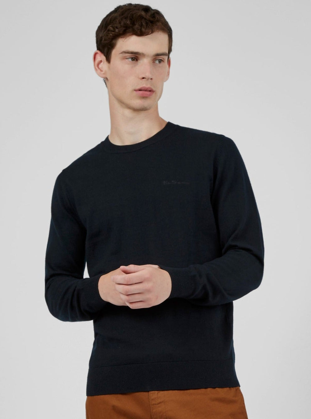 Tricotaje Ben Sherman Signature Crewneck Negrii | 521-MULVCO