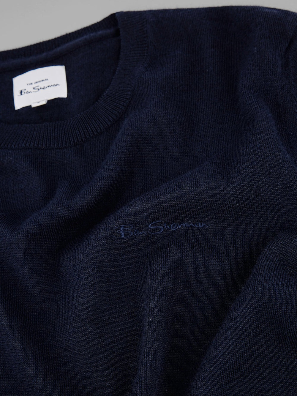 Tricotaje Ben Sherman Signature Crewneck Bleumarin | 047-OGDPIY