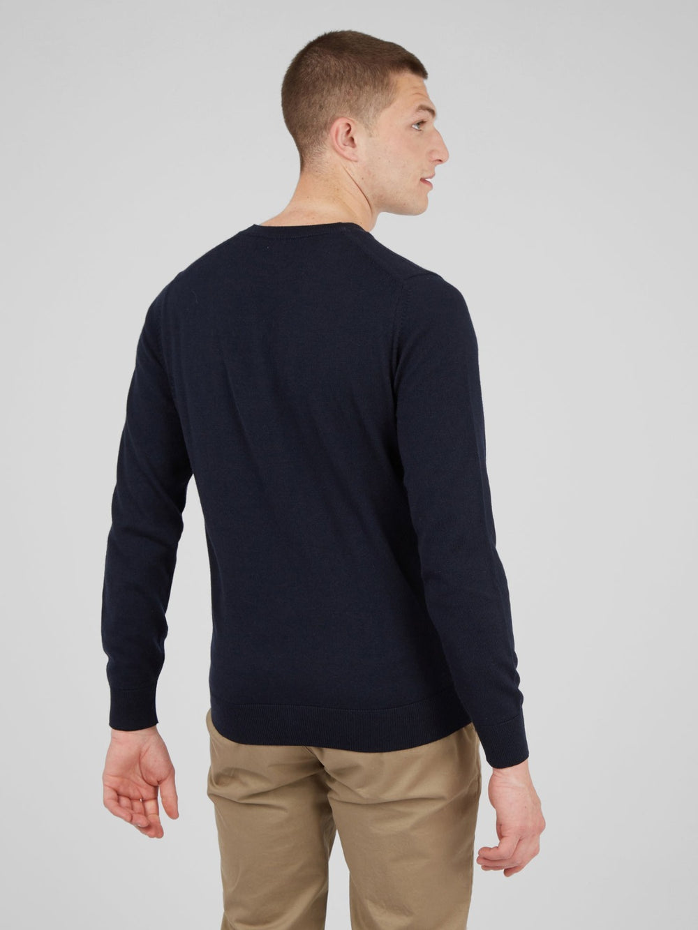 Tricotaje Ben Sherman Signature Crewneck Bleumarin | 047-OGDPIY