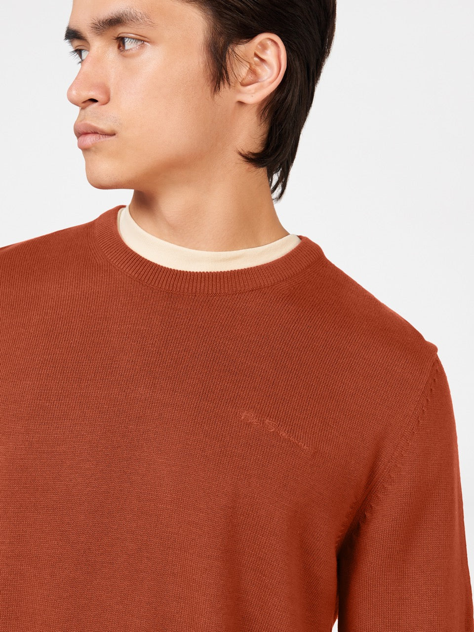 Tricotaje Ben Sherman Signature Crewneck Portocalii | 043-GWLEMY