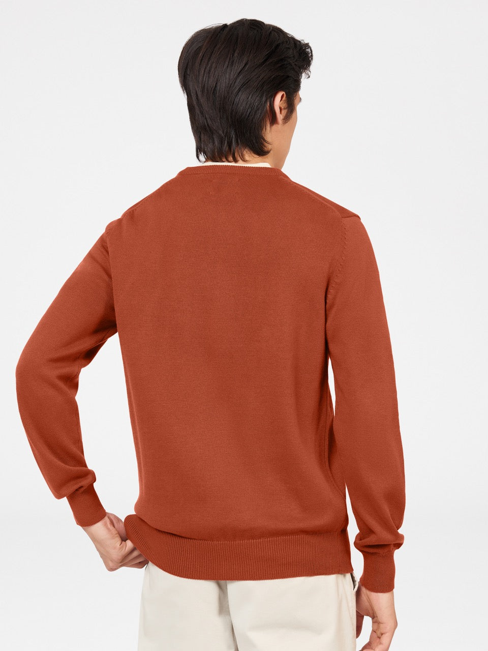 Tricotaje Ben Sherman Signature Crewneck Portocalii | 043-GWLEMY