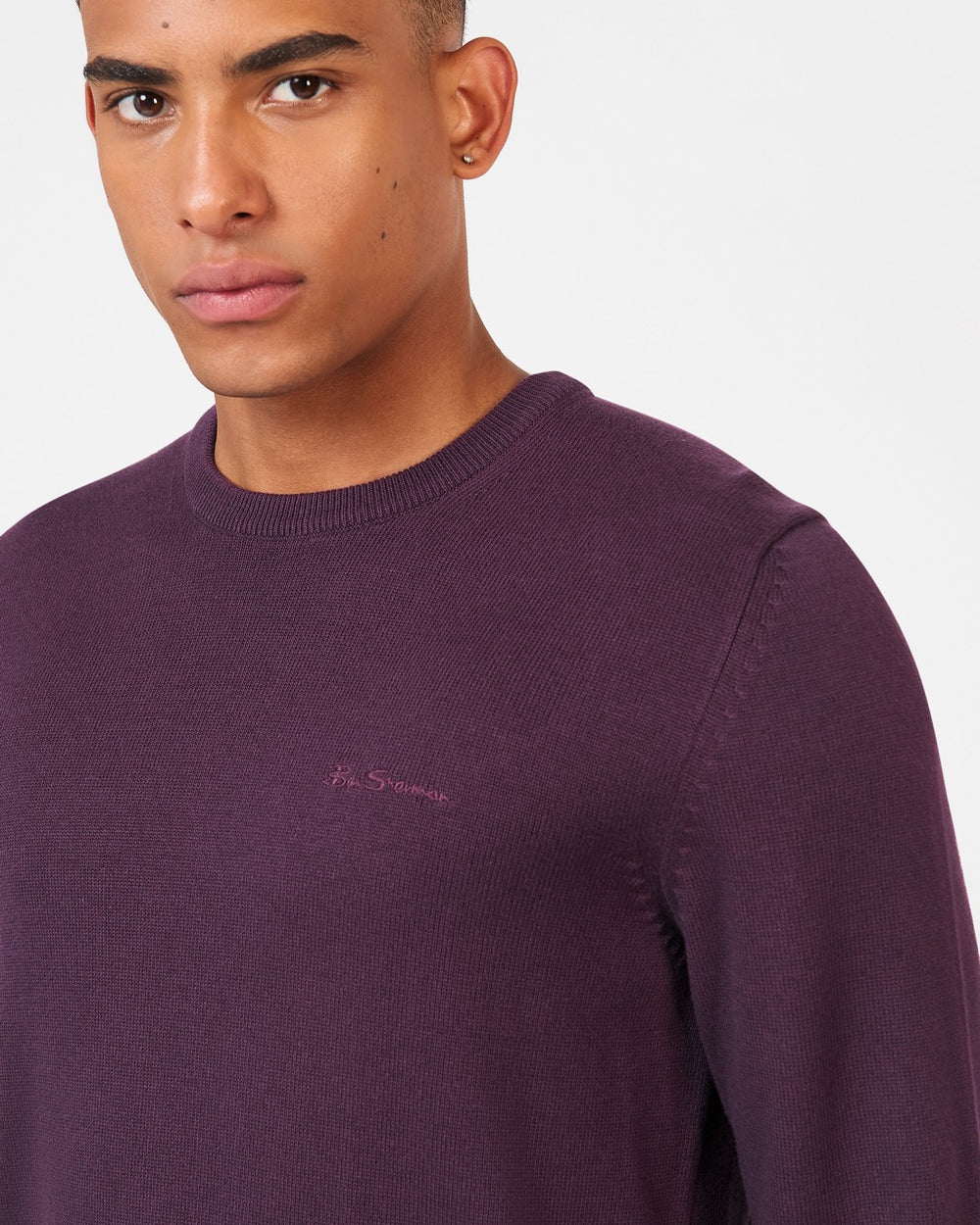 Tricotaje Ben Sherman Signature Crewneck Violet | 568-ALXTDW